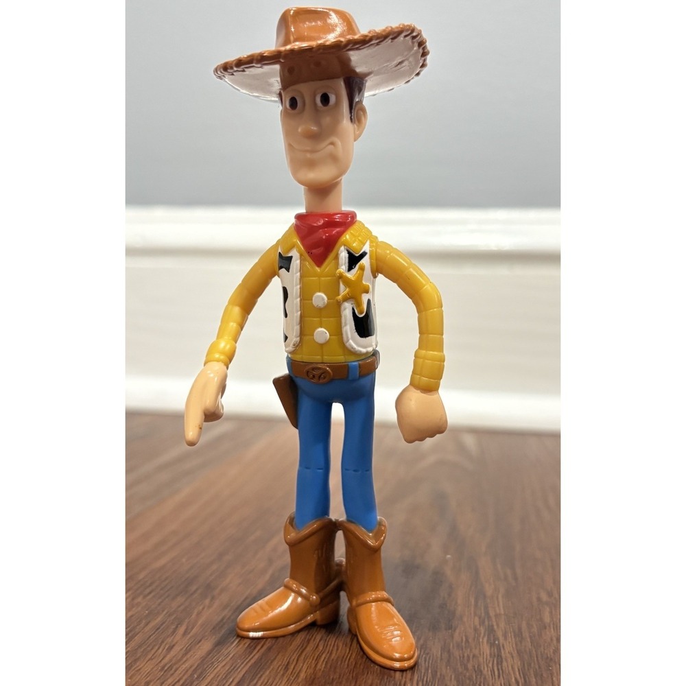 Vintage McDonalds Toy Story WOODY 5.5" Action Figure Disney Articulated Figure
